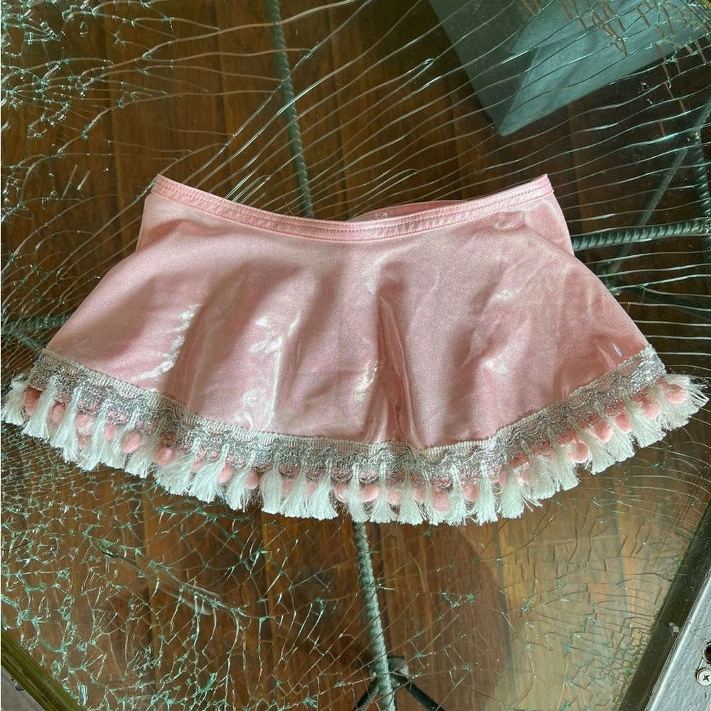 Diosa By Seco Pink Mini Skirt and Holographic Bottom